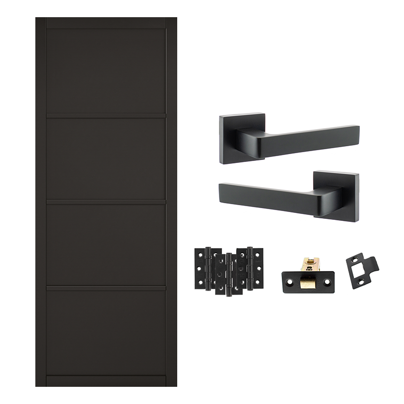 Industrial 4P Internal Door and Handle Pack Bundle
