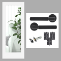Fully Finished White Newark Cottage Pattern 10 Glazed Internal Door with Handle Pack Bundle