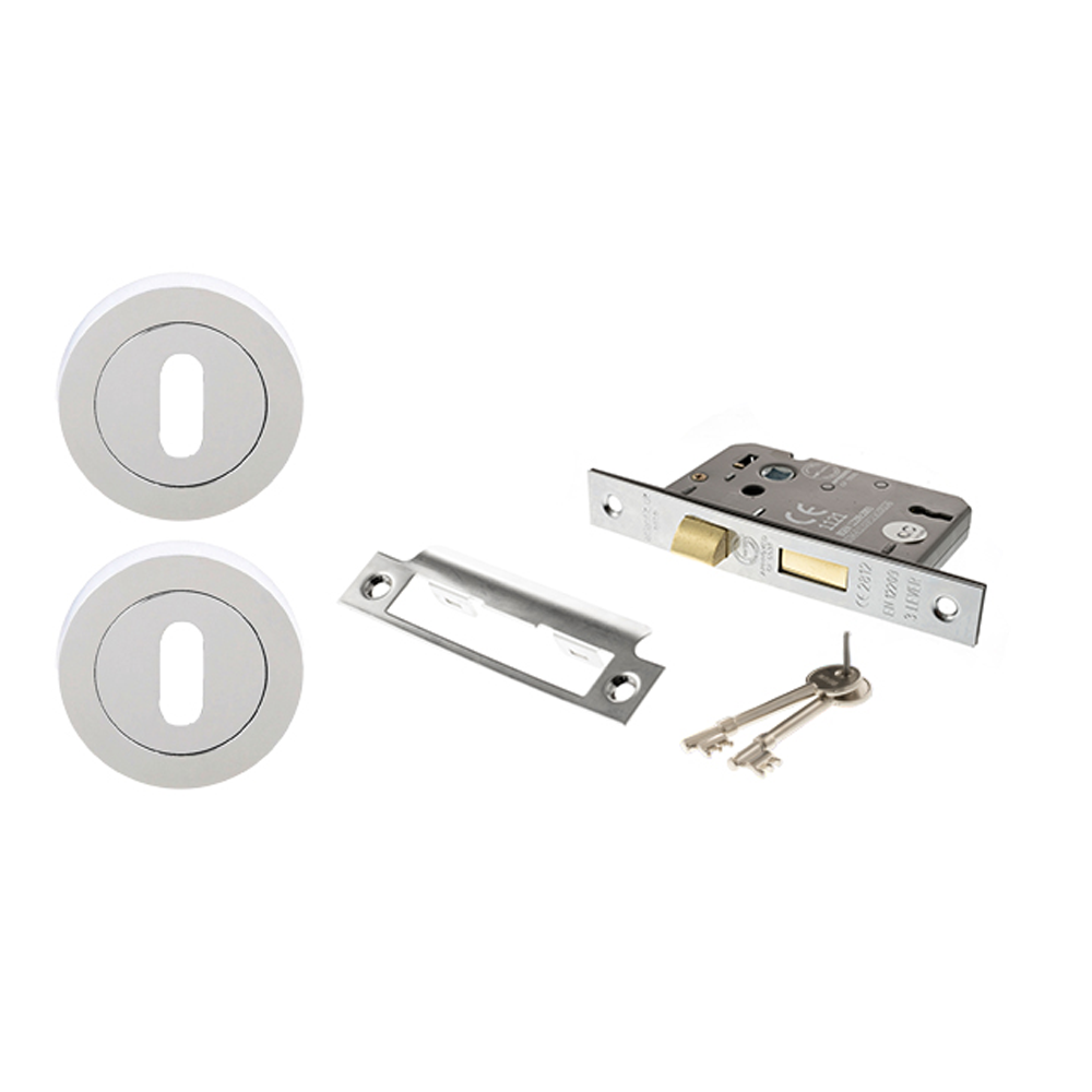 Key Sashlock Privacy Pack for FD30 - Round Rose