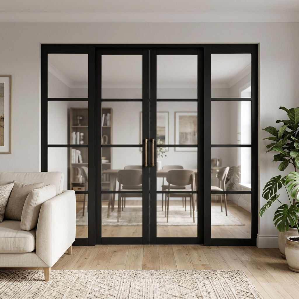 Industrial 4L Glazed Door Set 2380mm(w) x 2021mm(h)