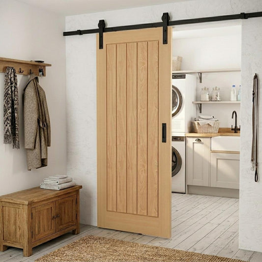Pre-Finished Cottage Style Door with Sliding Rail Kit
