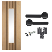 Fully Finished Sydney Glazed Internal Door with Handle Pack