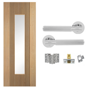 Fully Finished Sydney Glazed Internal Door with Handle Pack
