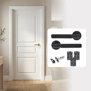 White Primed 3 Panel Textured Hollow Core Internal Door with Handle Pack