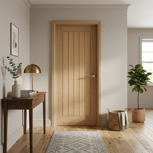 Unfinished Oak Tuscany Cottage Style Internal Door