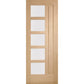 External Oak M&T Double Glazed Lucca with Obscure Glass