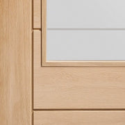 Internal Oak Essential Pre-Finished Palermo 2XG with Clear Etched Glass