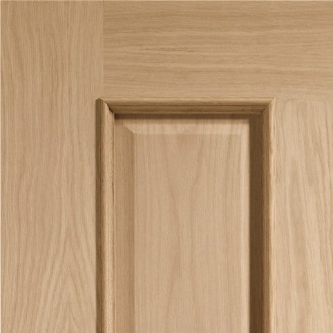 Internal Oak Victorian 4 Panel with Raised Mouldings