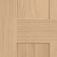 Internal Oak Victorian Shaker 4 Panel Fire Door