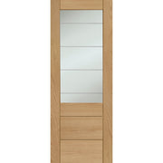 Internal Oak Essential Palermo 2XG with Clear Etched Glass