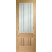 Internal Oak Pre-Finished Suffolk 2XG (Clear Etched Glass)