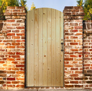 External Pine Ledged & Braced Arched Top Gate