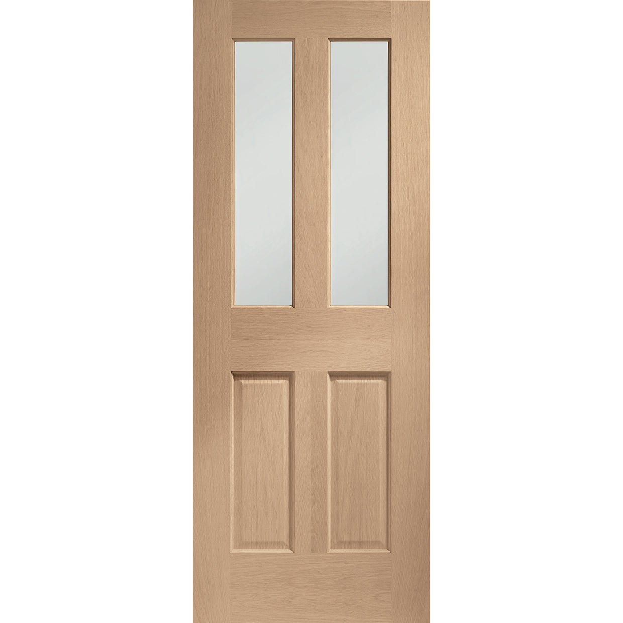 Internal Oak Malton with Clear Glass Fire Door