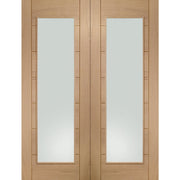 Internal Oak Palermo Pair with Clear Glass