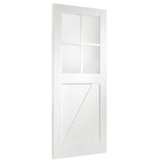 Internal White Primed Cottage with Clear Glass (4 x Z Brace)