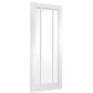 Internal White Primed Worcester Fire Door with Clear Glass