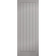 Grey Moulded Textured Vertical 5P Fire Door