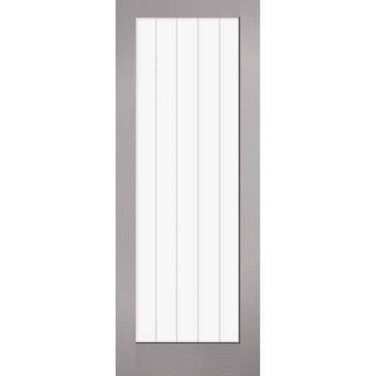 Grey Moulded Textured Vertical Glazed 1L