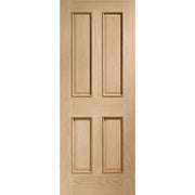 Internal Oak Victorian 4 Panel with Raised Mouldings