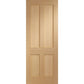 Internal Oak Victorian Shaker 4 Panel Fire Door