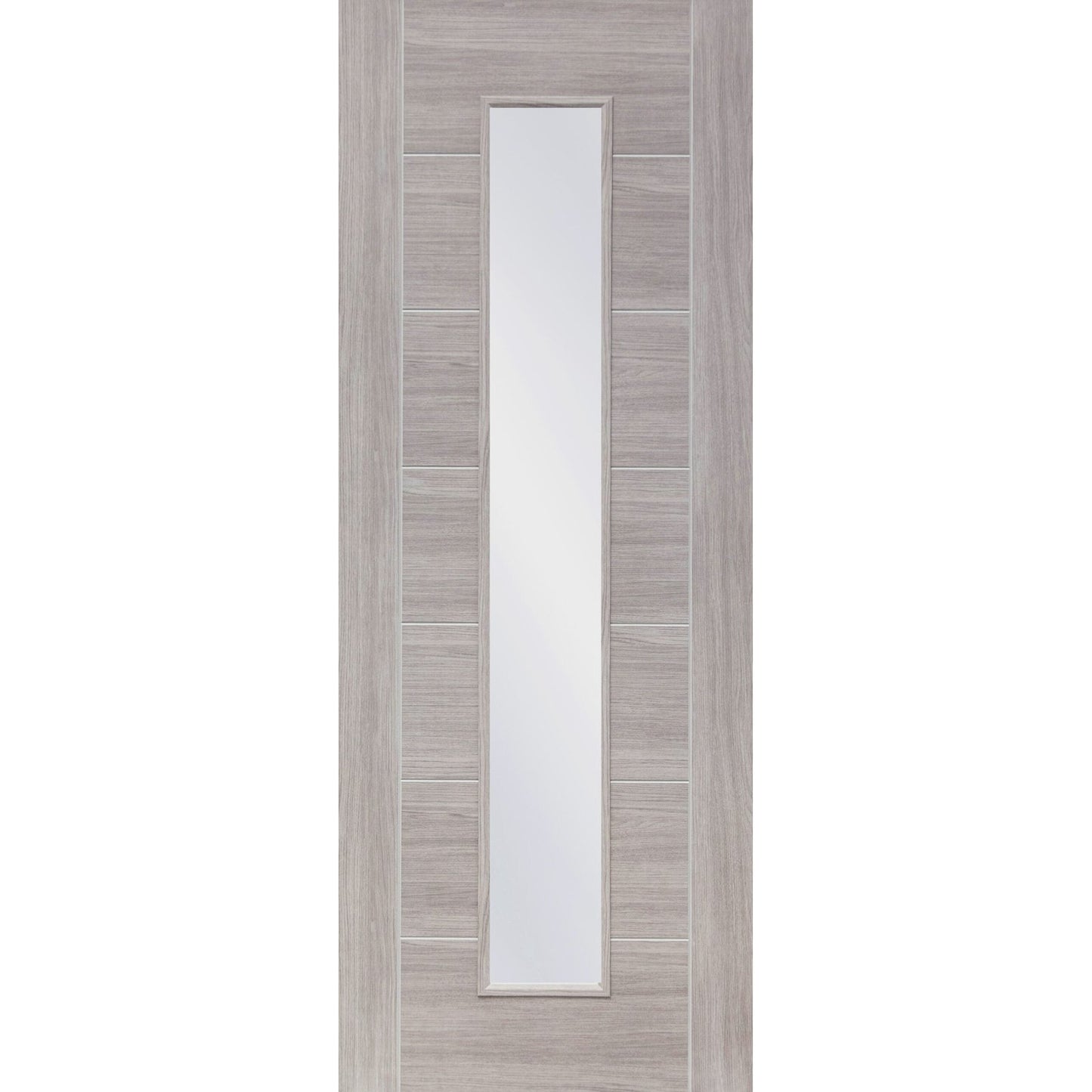 Internal Laminate White Grey Palermo with Clear Glass
