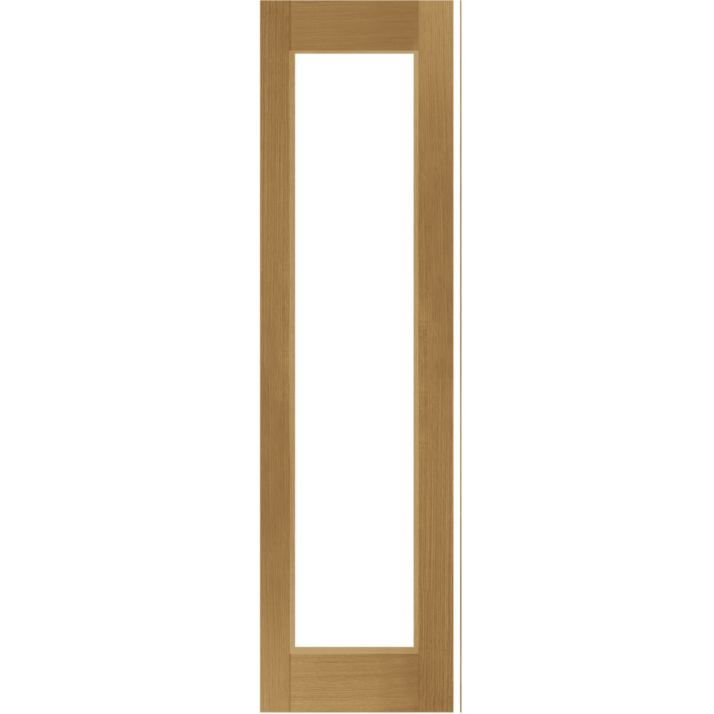 External Pre-Finished Oak French Door Side Light (Brass)