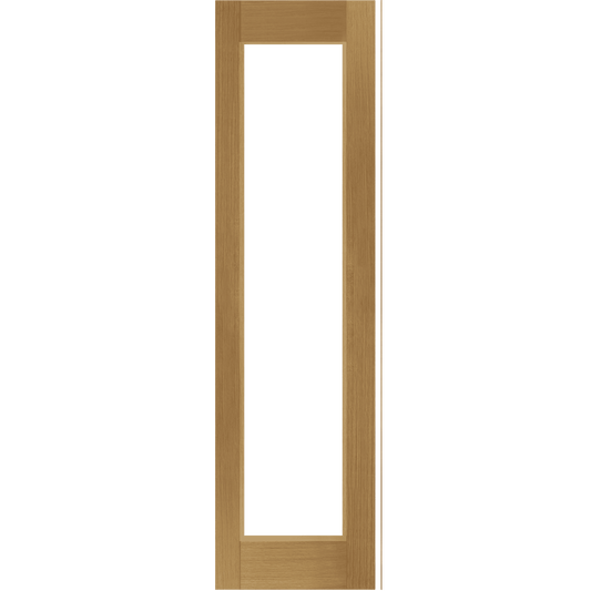 External Pre-Finished Oak French Door Side Light (Brass)