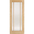 Oak Lincoln Glazed 3L Frosted Glass
