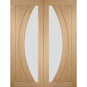 Internal Oak Salerno Pair with Clear Glass