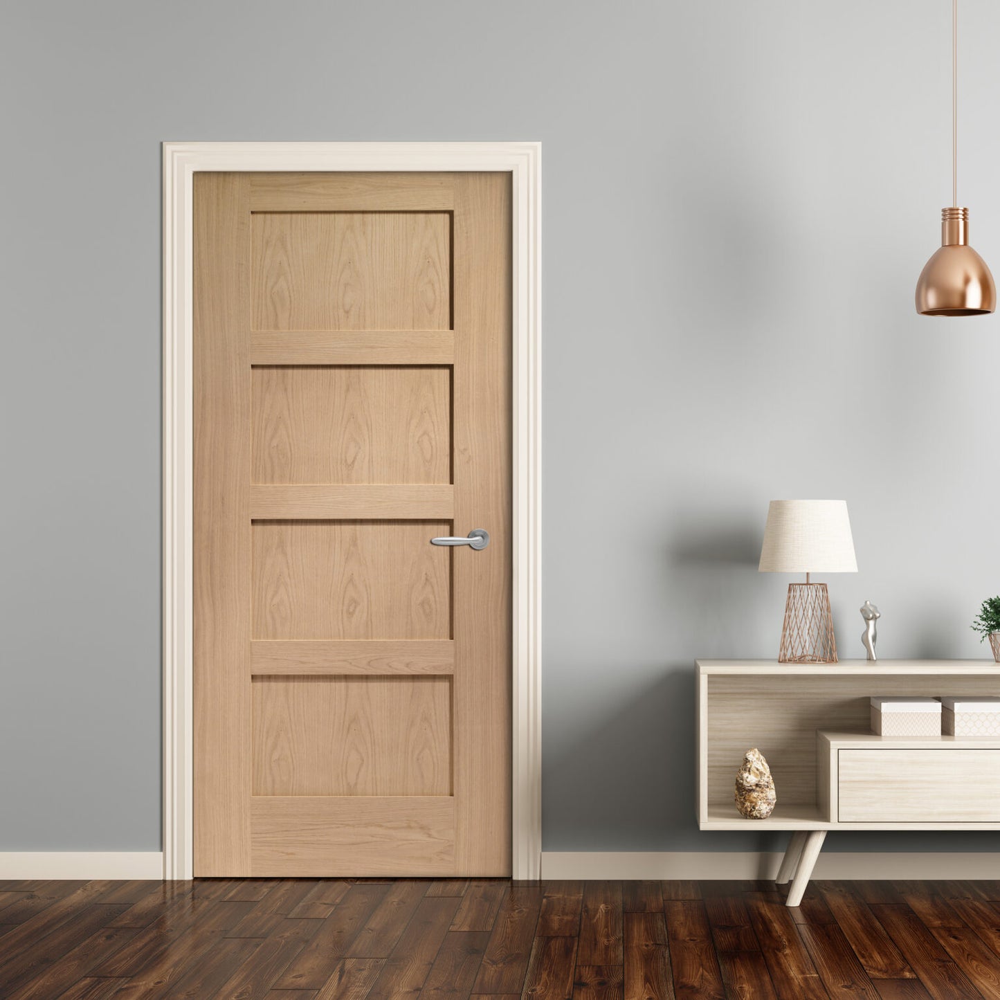 Internal Oak Pre-finished Shaker 4 Panel