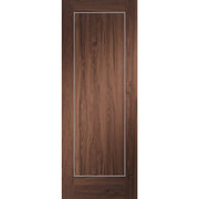 Internal Walnut Pre-finished Varese (Alum Inlay) Fire Door