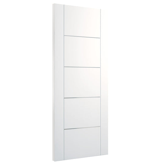 Internal White Pre-Finished Portici (Alum Inlay) Fire Door