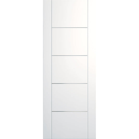 Internal White Pre-Finished Portici (Alum Inlay) Fire Door