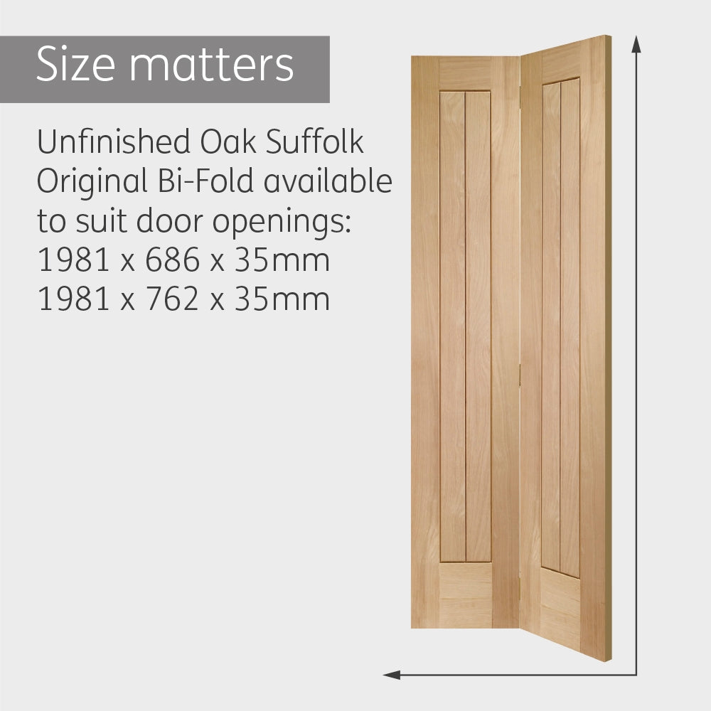 Internal Oak Suffolk Bi-Fold