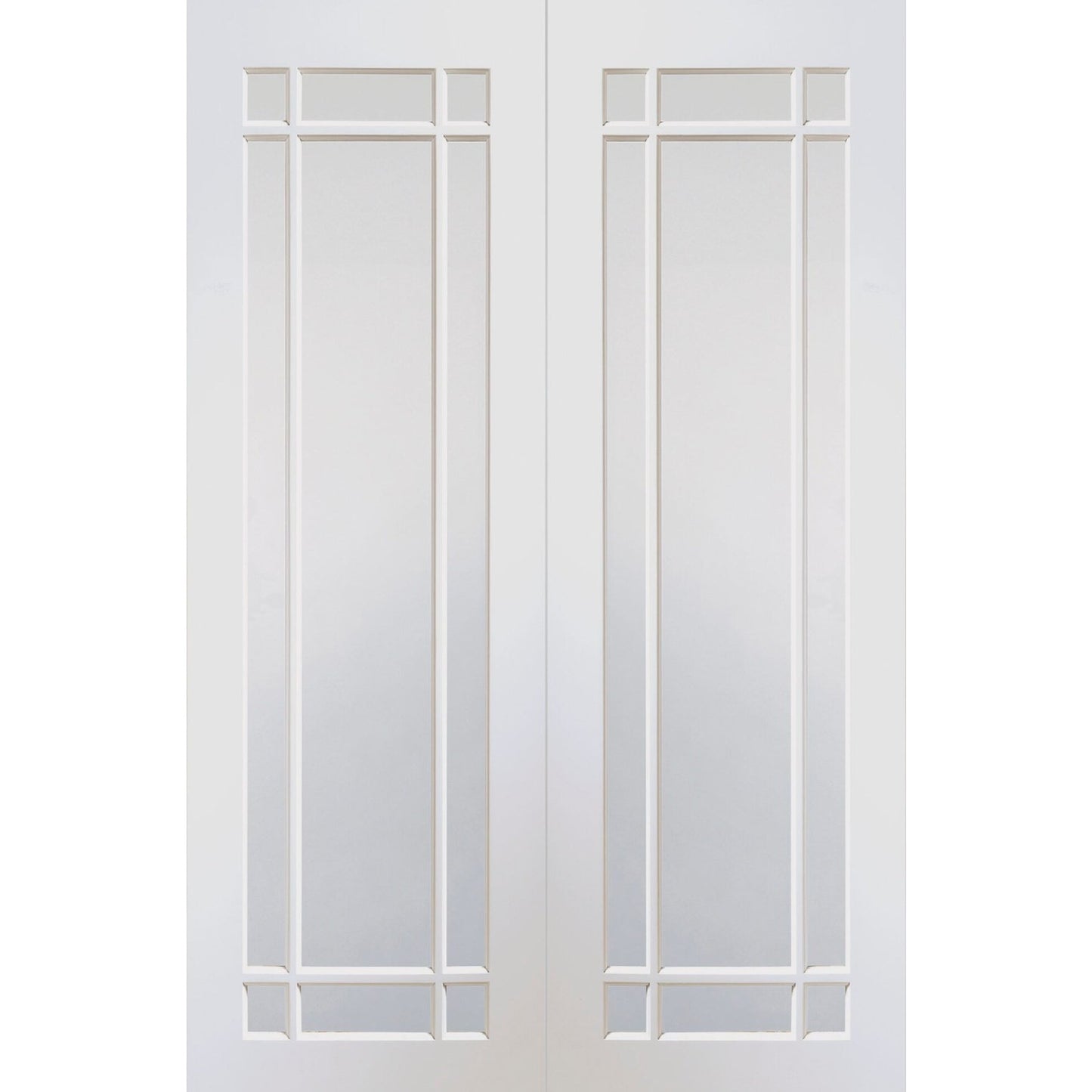 Internal White Primed Cheshire Pair with Clear Glass