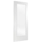 Internal White Primed Pattern 10 with Clear Glass Fire Door
