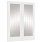 Internal White Primed Suffolk 1L Pair (Clear Etched Glass)