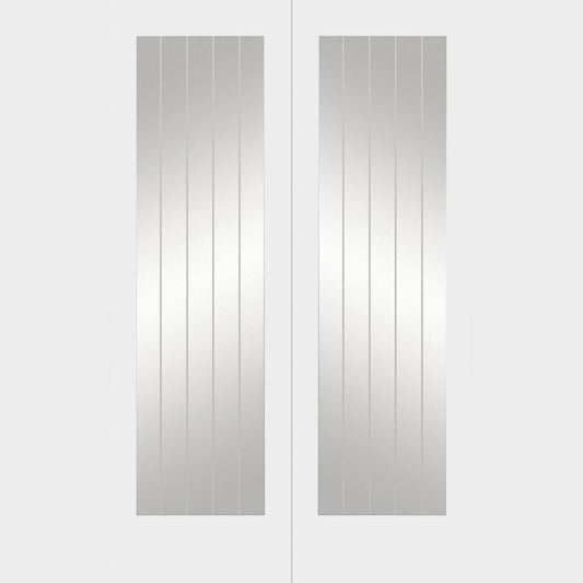 Internal White Primed Suffolk 1L Pair (Clear Etched Glass)