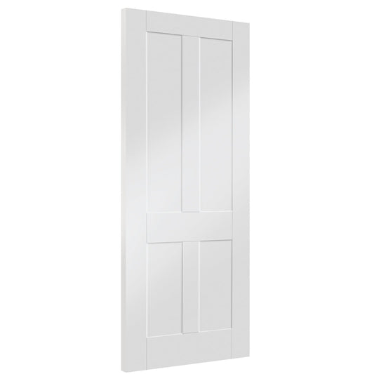 Internal White Primed Victorian Shaker Fire Door