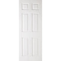 White Moulded Regency Textured 6P