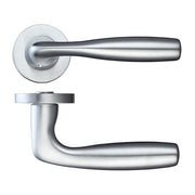 Ironmongery Norma Satin Chrome Handle Hardware Pack