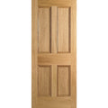 Oak Flat Panel 4P FD30 Fire Rated Internal Door