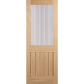 Oak Mexicano Glazed Half Light FD30 Fire Rated Internal Door