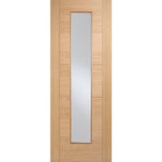 Oak Vancouver Glazed Long Light Fire Door