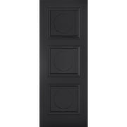 Primed Black Antwerp 3P FD30 Fire Rated Internal Door